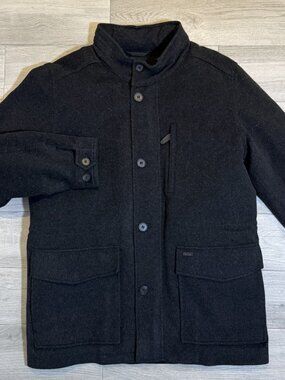 Tumi Waterproof Wool Coat Men’s XL Charcoal Removable Hood & Vest Liner NWT $895